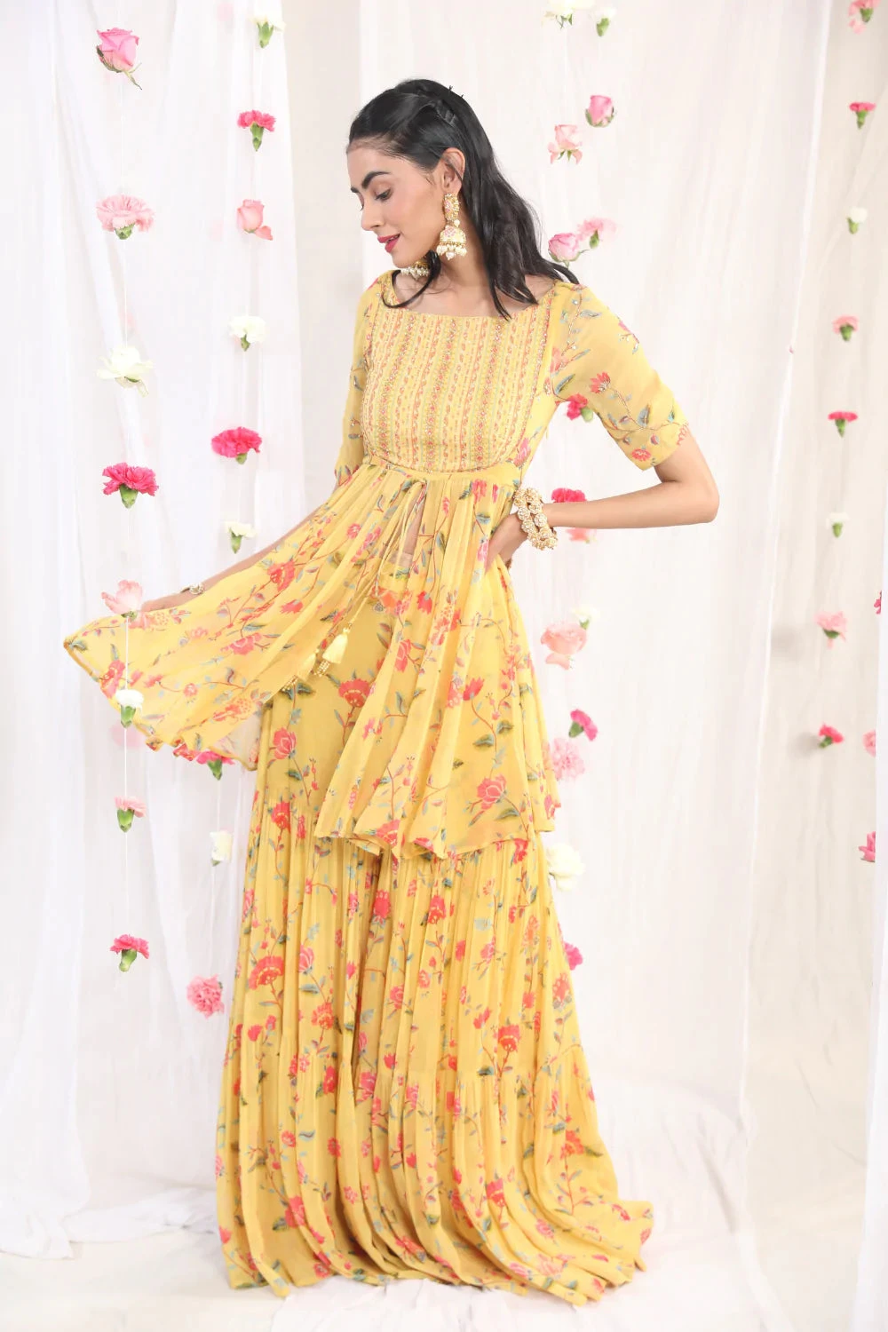 Musturd Sharara Set 2 Musturd Sharara Set - Image 2