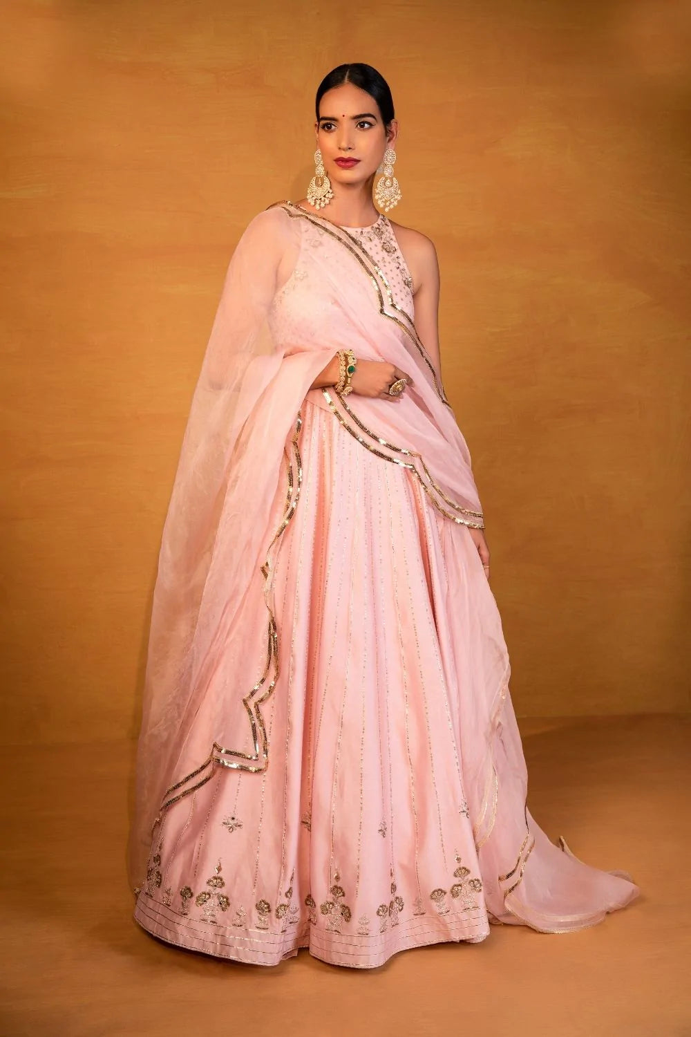 Baby Pink Anarkali Set 1 Baby Pink Anarkali Set