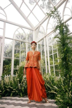 Silk Jacket Top With Irish Satin Drape Skirt 8 Silk Jacket Top With Irish Satin Drape Skirt -Lillys Clothing Shop 3 510x 2x.progressive de7c7617 16a3 4207 b125 798b00613554