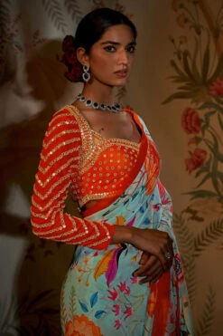 Aqua Gulzar Saree -Lillys Clothing Shop 3 700x 20b2f8bb 1c56 48be a26f 6ec8056ffb2d