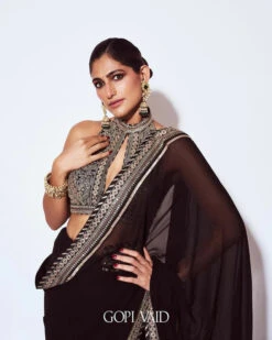 Kubbra Sait In Golconda Anupa Saree Set