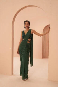Indian Green Saree