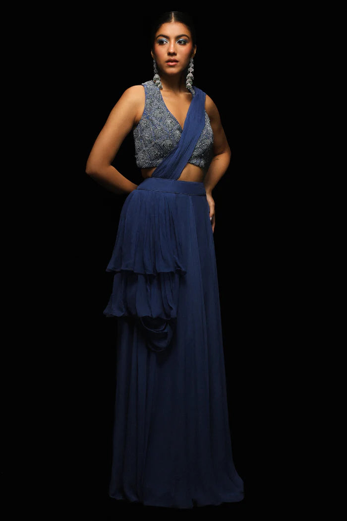 NOCTURNE Drape Saree 2 NOCTURNE Drape Saree - Image 2