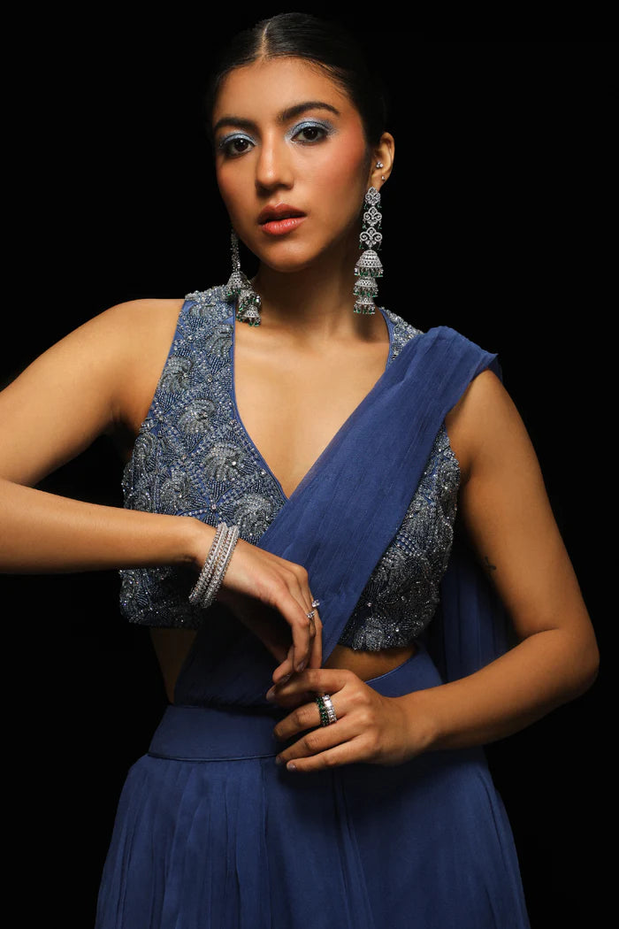 NOCTURNE Drape Saree 5 NOCTURNE Drape Saree - Image 5