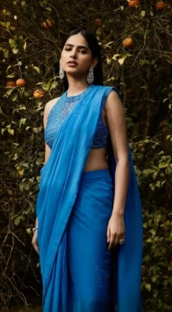 Royal Blue Pre Draped Saree -Lillys Clothing Shop 4 1100x 4b09f69d 44d6 4236 b62c 96a19262ccec