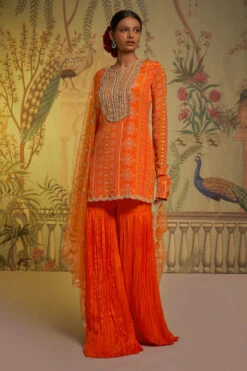Tangerine Patola Gharara