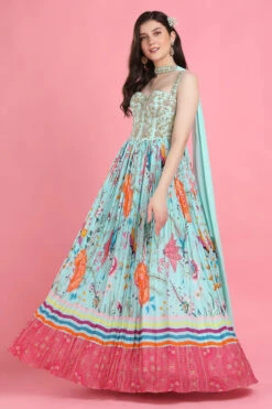 Aqua Corset Anarkali -Lillys Clothing Shop 4 700x 36580996 e13b 4eb7 ba1d f469a454cfcd
