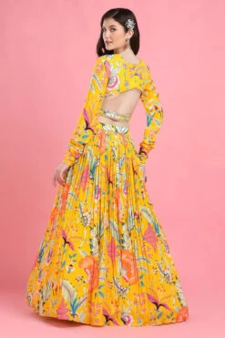 Yellow Overlap Lehenga -Lillys Clothing Shop 4 700x b8074a20 bb0c 4b88 874a eb881670d52e