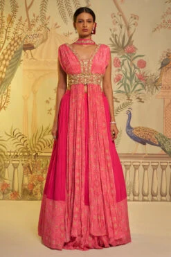 Rani Bandhani Anarkali Lehenga