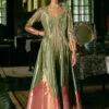 Emerald Green Tissue Anarkali With Dupatta -Lillys Clothing Shop 54 1