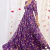Purple Georgette Floral Print Anarkali With Dupatta -Lillys Clothing Shop 54 1000x1500 d154f60b f239 4edf bd20 6f4e4c5bf150