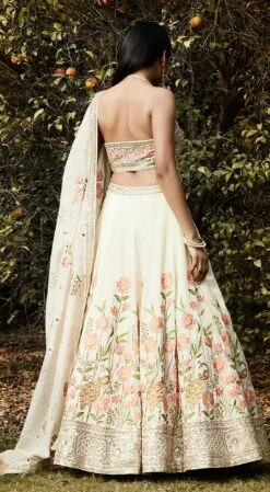 Ivory Floral Embroidered Lehenga Set -Lillys Clothing Shop 5 1100x f5566500 bbe9 4dec 8ae4 39f9fa53a8fb