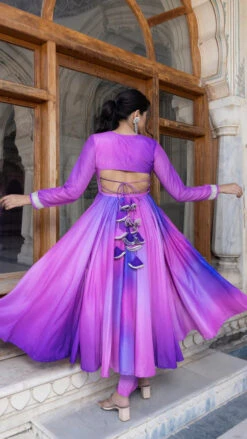 Purple Ombre Muslin Anarkali Set -Lillys Clothing Shop 5 600x b00bda51 ba28 4bec bf3f 95778fa43e48