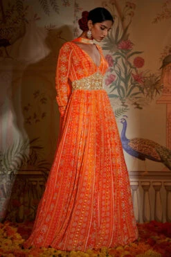 Tangerine Patola Anarkali -Lillys Clothing Shop 5 700x 9d609b8f dbdc 44f2 a044 1b606529c82b