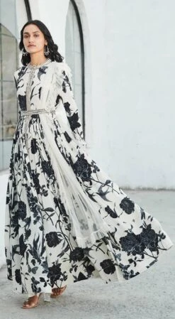 Ivory & Black Anarkali Set -Lillys Clothing Shop 5 79a26862 8527 4df4 8e24 7400ddca0017