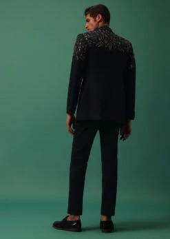 Black Tuxedo And Shirt Set With Hand Embroidery -Lillys Clothing Shop 5 7fd7a02f 0934 4773 82ae e3dffad1d76f