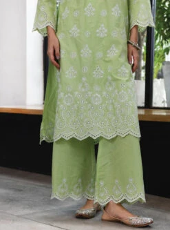 Mulmul Cotton Ripon Green Kurta With Ripon Green Pant -Lillys Clothing Shop 65 700x 835b785c 6c7a 4d37 ba49 6e6f2b4c3cd7
