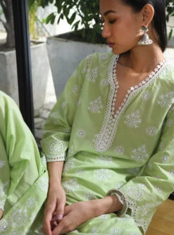 Mulmul Cotton Ripon Green Kurta With Ripon Green Pant -Lillys Clothing Shop 69 700x 2b7bd839 97be 4c35 ac8b 798e375520b3