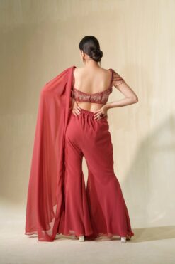 Garnet Rose Handcrafted Sequin And Crystal Shimmer Corset Paired With Flared Pants -Lillys Clothing Shop 6 1024x1024 2x 27f6567d b8ac 4f0b 9d2f 4152ada83146