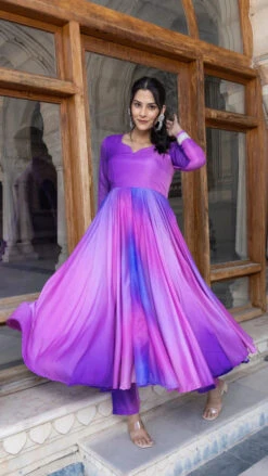 Purple Ombre Muslin Anarkali Set -Lillys Clothing Shop 6 600x 27bf1887 def1 41d0 a875 865cb4f9c182