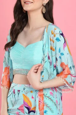 Aqua Cape Pallazo Set -Lillys Clothing Shop 6 700x 289d3cb2 d93b 41de 8a03 27dee4a299e7