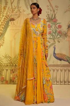 Amber Floral Anarkali