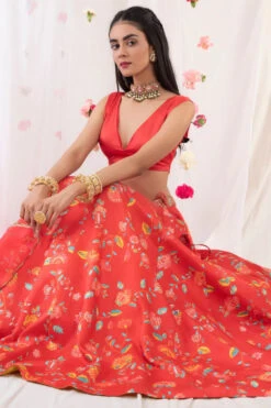 Red Printed Lehenga Set -Lillys Clothing Shop 75 1000x1500 1fbe7978 bac2 43a7 bc79 4efeaef8a912
