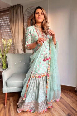 Tina Kakkad In Tilla Short Garara Set