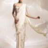 Off-White Stitched Drape Saree -Lillys Clothing Shop 86E750E5 931F 4BB7 B8E0 ED98EE02A3C4