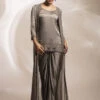 Grey Long Jacket, Lungi Drape Skirt And Kurta -Lillys Clothing Shop A08C0769 4C81 41A2 AB46 D62D249D8B09