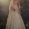 Jade Green Organza Lehenga