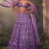 Purple Haze Tulle Lehenga -Lillys Clothing Shop AA09 08 2310789