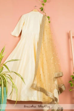 Ivory Anarkali With Gold Sequence Dupatta -Lillys Clothing Shop AAS82BACK 1024x1024 db452a4a 7844 44ad ac8b 8381bcbfc26c