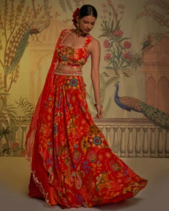 Red Orange Panel Lehenga -Lillys Clothing Shop AAYUSHIMANIAR13thecom4366 700x 9e05a435 b03d 4976 b324 10ad6d9b080c