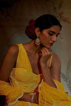 Yellow Bandhani Corset Lehenga -Lillys Clothing Shop AAYUSHIMANIAR1OCTEDITORIAL00946 700x 7bdc8481 d5e3 46f1 9abc f2a901dc9a20