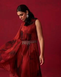 Red Marble Print Draped Kaftan -Lillys Clothing Shop ADR3724 min 1800x1800 3cc80d8b 2e1c 49e0 92b0 2d2a63de9f03