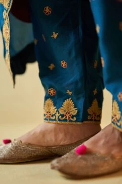 Wine Chanderi Silk Choga Set -Lillys Clothing Shop AMN5089