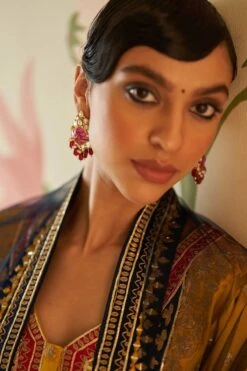 Mustard Satin Choga Set -Lillys Clothing Shop AMN5270