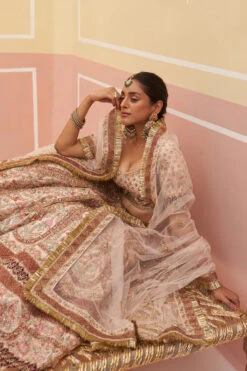 Peach Raw Silk Lehnga Set -Lillys Clothing Shop ANG0288 720x 0fc32ef2 4d6a 43d4 ac14 997c4aa9163a