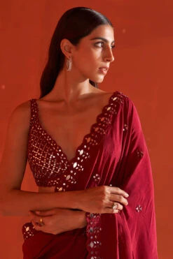 Maroon Silk Saree -Lillys Clothing Shop ANG8498 720x 801941ed 1dd3 49cf 9514 5c87f6dedb1f