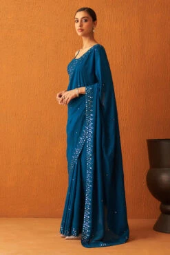 Peacock Blue Silk Saree -Lillys Clothing Shop ANG8658 720x 61b7905f f18d 4702 aada 87a74c316bec
