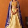 Yellow Raw Silk Lehnga Set