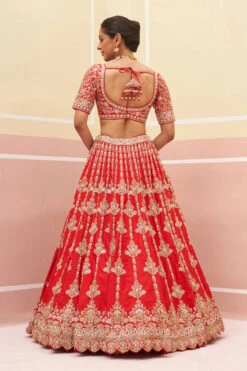 Red Raw Silk Lehnga Set -Lillys Clothing Shop ANG9877 720x 724c2ba7 f64c 415c afad c2cf1f048616