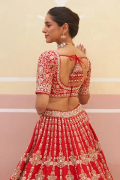 Red Raw Silk Lehnga Set -Lillys Clothing Shop ANG9886 720x 6c7f05b0 e893 41a4 8864 b6a77ec39560