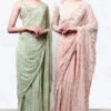 Mint Green Saree -Lillys Clothing Shop ANSC037 1