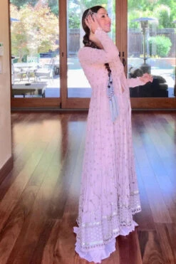 Pink Front Open Jacket With Pants -Lillys Clothing Shop ANSC21016 3