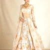 Ivory Floral Printed Lehenga
