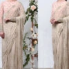 Cream Shimmer Saree
