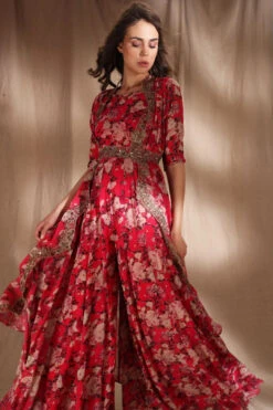 Mustard Floral Jumpsuit -Lillys Clothing Shop ANSC21047 2