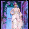 The Gardenia Short Anarkali With Falred Pants In Blush Pink